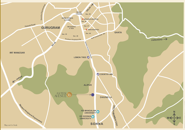 ASTER AVENUE LOCATION MAP